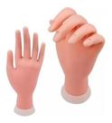 Mão Para Treino Silicone Dedo Flexível Manicure