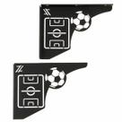 Mãos Francesas Ornamentada 20cm Campo de Futebol Aço Preto Zarg