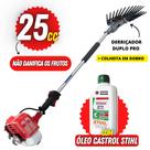 Mãozinha de Derriçar Café Nakashi Com Haste 1100mm e Motor NK270 25cc 2 Tempos + Óleo Castrol Stihl