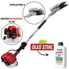 Mãozinha de Derriçar Café Nakashi com Motor Mitsubishi TU26 Haste de 1100mm + 01 Óleo Castrol Stihl Mãozinha de Derriçar Café Nakashi com Motor Mitsubishi TU26 Haste de 1100mm + 01 Óleo Castrol Stihl