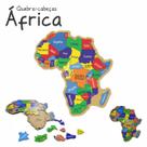 Mapa Africa Brinquedo Educativo Quebra cabeça Pedagógico