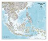 Mapa de Parede National Geographic Sudeste Asiático 97x81 cm Mapa de Parede National Geographic Sudeste Asiático 97x81 cm