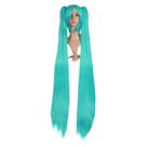 Mapa de perucas de cosplay Beauty Fashion Long Straight 120 cm ciano Mapa de perucas de cosplay Beauty Fashion Long Straight 120 cm ciano