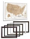 Mapa de Viagem IPIC EUA Personalizado 61 x 41 cm Arte em Canvas Mapa de Viagem IPIC EUA Personalizado 61 x 41 cm Arte em Canvas