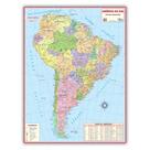 Mapa Geo Político Da América Do Sul - Dobrado - Escolar