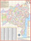Mapa Geo Político Rod Turístico e Estatístico Gigante Do Estado Da Bahia - Ref: BA - Multimapas