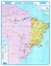 Mapa Histórico - Brasil Colonial 1 - COM SUPORTE