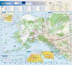 Mapa Laminado do Estado do Alasca Globe Turner 43x39 cm Mapa Laminado do Estado do Alasca Globe Turner 43x39 cm