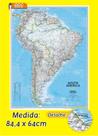 Mapa Mundi em Painel de Lona - Modelo 11