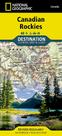 Mapa National Geographic das Montanhas Rochosas Canadenses com Guia de Destinos