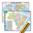 Mapas Políticos e Rodoviários: Mundi + Brasil - Enrolados - Escolar