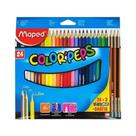 Maped Lápis de Cor Color'Peps 24 Cores Mais 3 Lápis Grafite Maped Lápis de Cor Color'Peps 24 Cores Mais 3 Lápis Grafite
