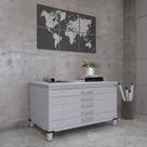 Mapoteca Mont 5 Gavetas 71,3cm X 120,4cm Aço