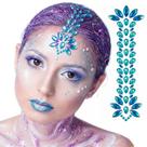 Maquiagem Carnaval Rosto Cabelo e Corpo Gemas Pedras Strass Auto Adesivas