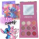 Maquiagem Infantil Paleta Sombra Lilo & Stitch Menina Princesa Presente em Relevo