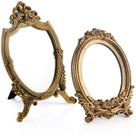Maquiagem vintage Vanity Mirror Threehoney Gold, 2 unidades