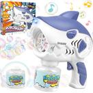 Máquina Bubble Gun Dolanus Shark Bubbles para crianças de 3 anos ou mais