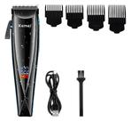 Máquina Cortador De Cabelo Profissional Kemei 5w Km 3212 Preto