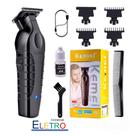 Maquina Cortar Cabelo e Acabamento Kemei KM-2299 Serie Profissional Black