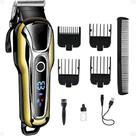 Maquina Cortar Cabelo Kemei KM1990 Turbo Profissional Recarregável Aparador Barbeador Bivolt