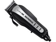 Maquina cortar cabelo mondial 10w inox/preta 220v