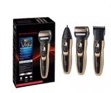Maquina De Acabamento Recarregável Para Cabelo Barba Nariz