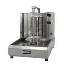 Máquina De Assar Churrasco Grego Á Gás Metvisa 2 Queimadores Espeto Rotativo Gabinete Inox - Acge2