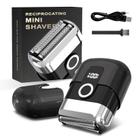 Máquina de barbear elétrica HENZILO Mini para homens com 3 lâminas IPX7 Máquina de barbear elétrica HENZILO Mini para homens com 3 lâminas IPX7