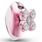 Máquina de barbear elétrica WEQOEE 5 em 1 recarregável rosa