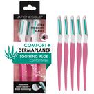Máquina de barbear facial Dermaplane Japonesque Dermaplaner com babosa, pacote com 5 Máquina de barbear facial Dermaplane Japonesque Dermaplaner com babosa, pacote com 5
