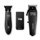 Máquina de Barbear TPOB Slime 2 Black Clipper - Kit de Aparador de Pelos
