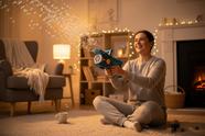 Máquina de Bolhas Tubarão Infantil com Luz e Som Recarregável Azul para Crianças