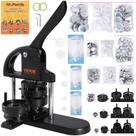 Máquina de botões VEVOR 3 em 1 Pin Maker 25/32/58 mm com 300 peças