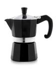 Máquina de café expresso Bellemain Stovetop, 3 xícaras de alumínio preto