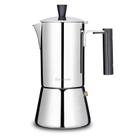 Máquina de café expresso para fogão Easyworkz Pedro 4 xícaras 200mL em aço inoxidável
