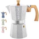Máquina de café expresso para fogão GROSCHE Milano Moka Pot 9 xícaras cinza Máquina de café expresso para fogão GROSCHE Milano Moka Pot 9 xícaras cinza