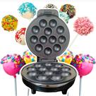 Maquina De Cake Pop 12 Bolinhos Cupcake Crepeira 110V e 220V 1000W Antiaderente Mini Voltagem:110V