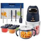 Máquina de comida para bebês Veroline 13 em 1 com 2 tigelas de vidro 600ml+300ml