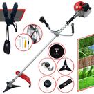 Máquina de Corta Grama Profissional À Gasolina Anmax CG430P 43cc 2HP 9000rpm Lateral Multifuncional de Alta Performance Com Faca 2 Pontas, Faca 3 Pontas, Lâmina Circular, Trimmer e Carretel de Nylon