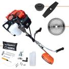 Máquina de Corta Grama Terra GRHB-430 Bipartida À Gasolina 2T 43cc 1,7HP de Potência 12.000rpm Roçadeira de Alta Performance e Potência Com Carretel de Nylon + Lâmina Facão + Lâmina 40 Dentes de Vídea