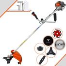 Máquina de Corta Grama Vulcan VR330P 2T 33cc 1,2HP 10.000rpm 6 Em 1 Com Guidão Anti-Vibração Carretel de Nylon e Faca 3 Pontas + EXTRA Faca 2 Pontas + Faca 6 Pontas + Faca 40 Dentes + Faca 80 Dentes