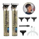 Maquina De Cortar Cabelo Barba Aparador Com Lcd Recarregável