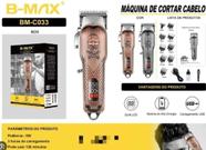 Maquina de cortar cabelo bmax bm-c033 recarregável