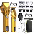 Máquina de cortar cabelo Dumite sem fio para homens com conjunto de aparador T-Blade