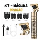 Máquina de Cortar Cabelo e Barba Premium, Para Cabelo e Barba, Dragão Dourado