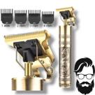 Máquina de Cortar Cabelo e Barba Premium, Sem Fio, Para Cabelo e Barba, Recarregável