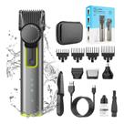 Máquina de cortar cabelo elétrica recarregável à prova d'água com display LCD Máquina de cortar cabelo elétrica recarregável à prova d'água com display LCD