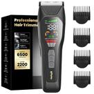 Máquina de cortar cabelo ENSSU ES033 recarregável para homens com LCD preto Máquina de cortar cabelo ENSSU ES033 recarregável para homens com LCD preto