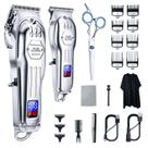 Máquina de cortar cabelo KIKIDO Professional sem fio para homens com LCD
