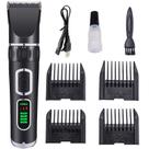 Máquina de cortar cabelo para animais de estimação LCD B8 preta com 4 pentes guia para cães Máquina de cortar cabelo para animais de estimação LCD B8 preta com 4 pentes guia para cães
